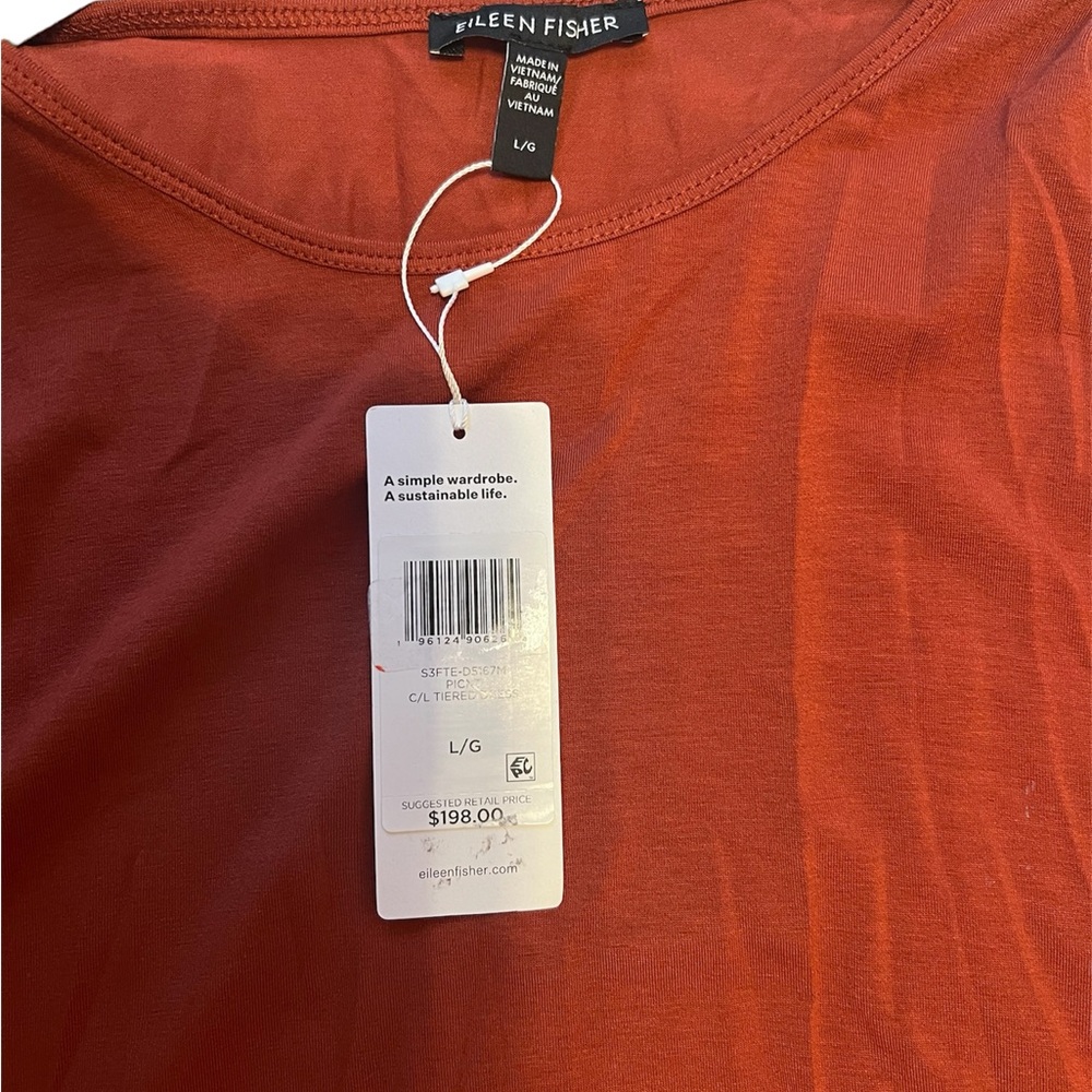 Eileen Fisher Fine Jersey Tiered Dress - Picture 7 of 9